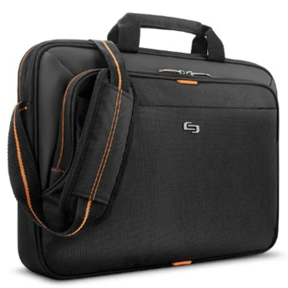 SOLO Slim Brief Laptop/Notebook Shoulder Bag Briefcase